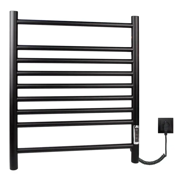 Полотенцесушитель электрический E2.L.50x60.L9.R.Lines (timer) МУАР Black